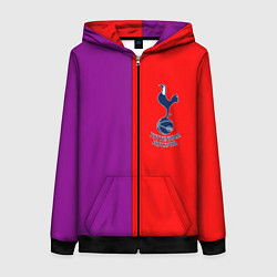 Толстовка на молнии женская Tottenham fc geometry, цвет: 3D-черный