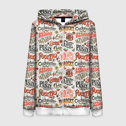 Женская толстовка на молнии Нецензурные слова