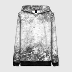 Женская толстовка на молнии Абстракция - серый ветер