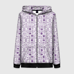 Женская толстовка на молнии Узоры и лица