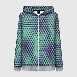 Женская толстовка на молнии Геометрическая абстракция линий