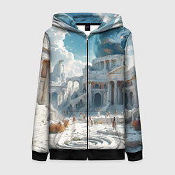 Женская толстовка на молнии Фантастическая античность