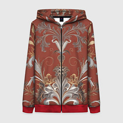 Женская толстовка на молнии Изысканный орнамент ковер