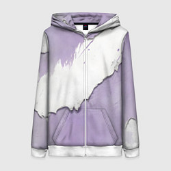Женская толстовка на молнии Штукатурка и лавандовая краска