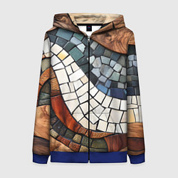 Женская толстовка на молнии Плиточная мозайка