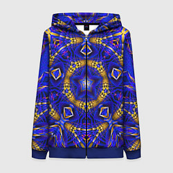 Женская толстовка на молнии Оптический узор текстура