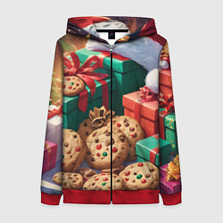 Женская толстовка на молнии Рождественские подарки