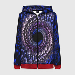 Женская толстовка на молнии Оптический стиль узор