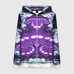 Женская толстовка на молнии Абстрактная иллюзия текстура