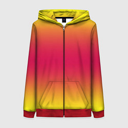 Женская толстовка на молнии Персиковый градинет