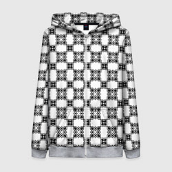 Толстовка на молнии женская Готический орнамент, цвет: 3D-меланж