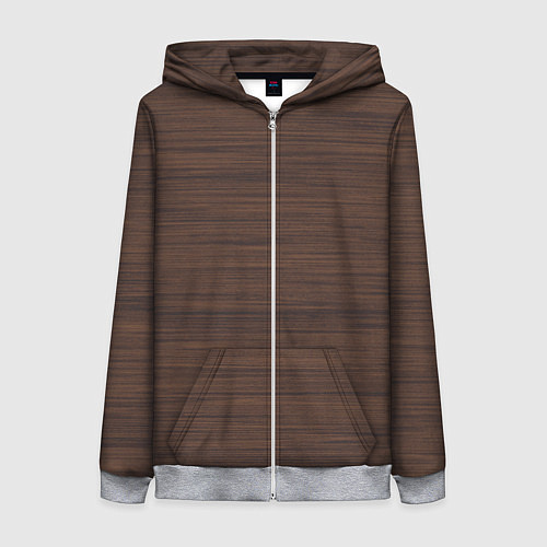 Женская толстовка на молнии Палисандр / 3D-Меланж – фото 1