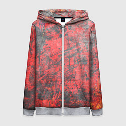 Женская толстовка на молнии Абстракция - grunge vibe