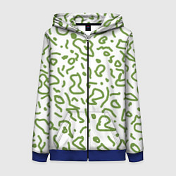 Женская толстовка на молнии Закорючки