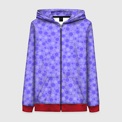 Женская толстовка на молнии Фиолетовый сиреневый пузыри