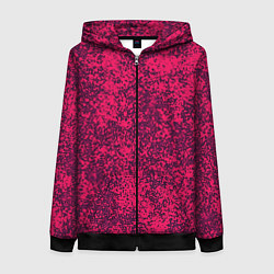 Женская толстовка на молнии Насыщенный розовый текстура