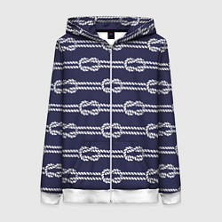 Женская толстовка на молнии Морские канаты