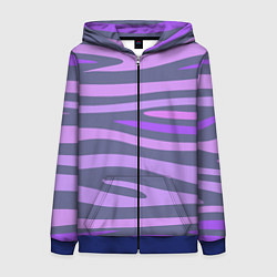 Женская толстовка на молнии Лавандовые волны