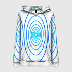 Женская толстовка на молнии Овалы с свечением