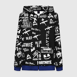 Женская толстовка на молнии Черно белые логотипы игр