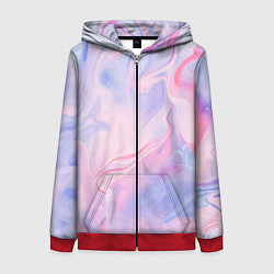 Толстовка на молнии женская Палитра красок, цвет: 3D-красный