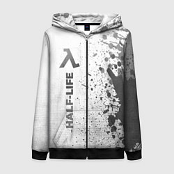 Толстовка на молнии женская Half-Life - white gradient по-вертикали, цвет: 3D-черный
