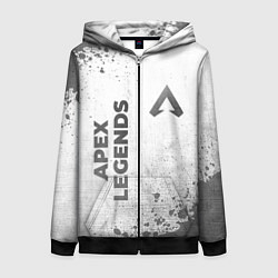 Женская толстовка на молнии Apex Legends - white gradient вертикально
