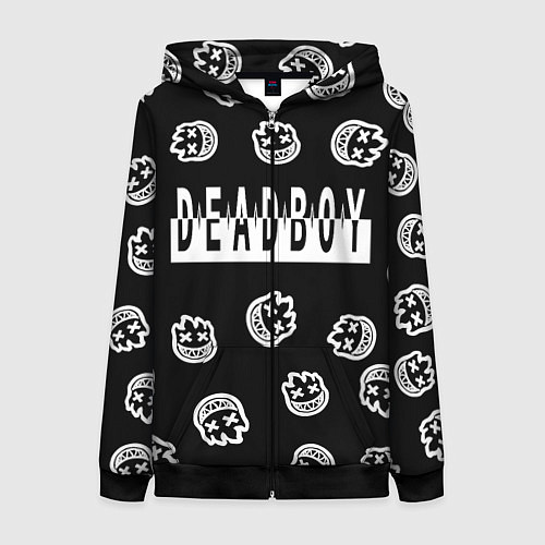 Женская толстовка на молнии Deadboy - Bones / 3D-Черный – фото 1