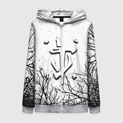 Толстовка на молнии женская Doom dark age, цвет: 3D-меланж