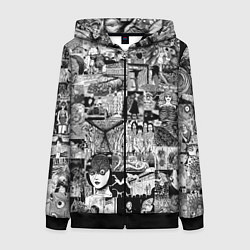 Женская толстовка на молнии Horror World of Junji Ito