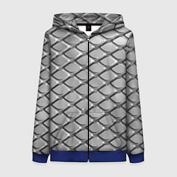Женская толстовка на молнии Стальная сетка