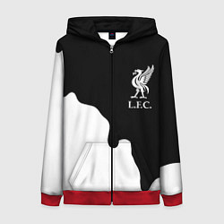 Женская толстовка на молнии Ливерпуль краски разводы