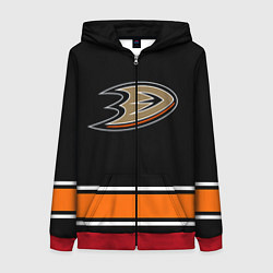 Толстовка на молнии женская Anaheim Ducks Selanne, цвет: 3D-красный