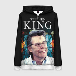 Толстовка на молнии женская Stephen King: Horror, цвет: 3D-белый