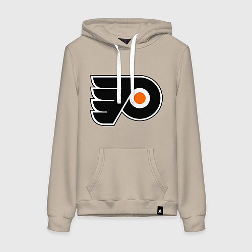 Женская толстовка-худи Philadelphia Flyers / Миндальный – фото 1