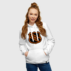 Толстовка-худи хлопковая женская NHL, цвет: белый — фото 2