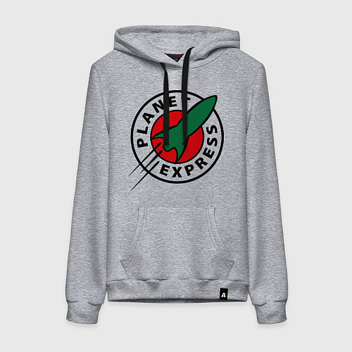 Женская толстовка-худи Planet Express / Меланж – фото 1