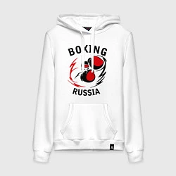 Женская толстовка-худи Boxing Russia Forever