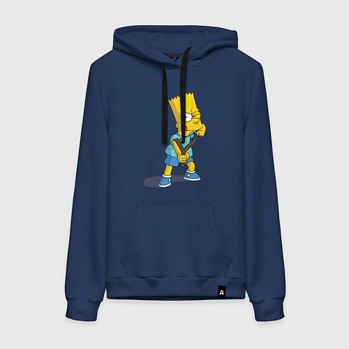 Женская толстовка-худи Bart Bully / Тёмно-синий – фото 1