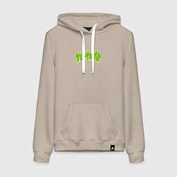 Толстовка-худи хлопковая женская Fresher, цвет: миндальный