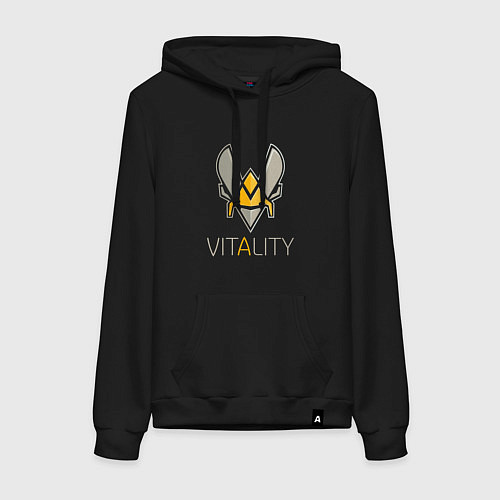 Женская толстовка-худи VITALITY Team: Esports / Черный – фото 1