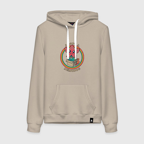 Женская толстовка-худи Adopt a Demodog / Миндальный – фото 1