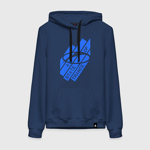 Женская толстовка-худи A state of trance / Тёмно-синий – фото 1