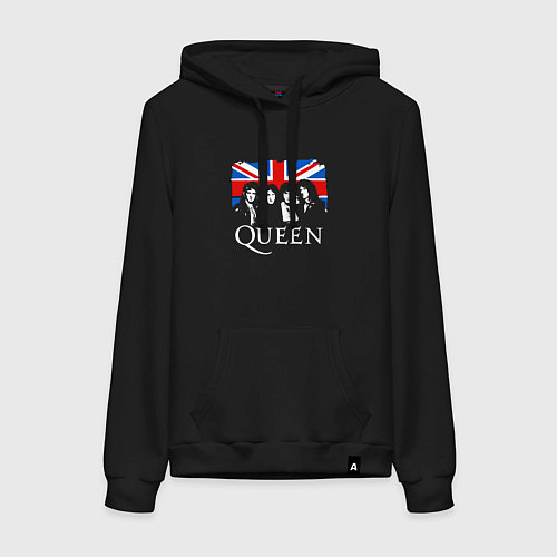 Женская толстовка-худи Queen UK / Черный – фото 1