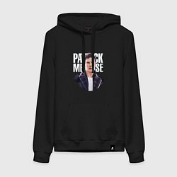 Толстовка-худи хлопковая женская Patrick Melrose, цвет: черный