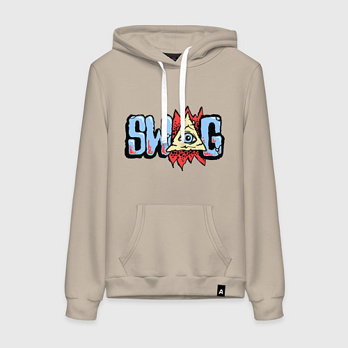 Женская толстовка-худи SWAG Eye / Миндальный – фото 1