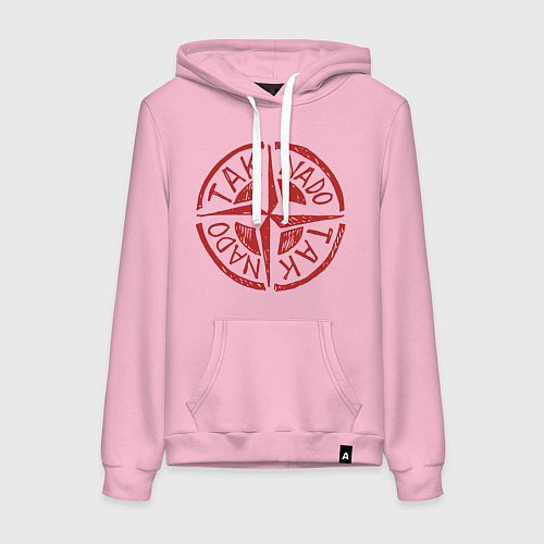 Женская толстовка-худи Taknado: Stone Island / Светло-розовый – фото 1