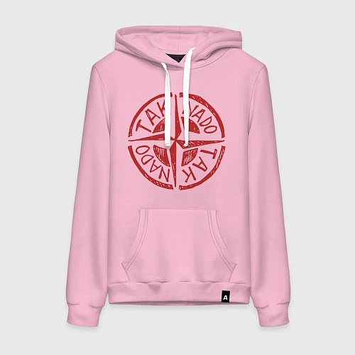 Женская толстовка-худи Taknado: Stone Island / Светло-розовый – фото 1