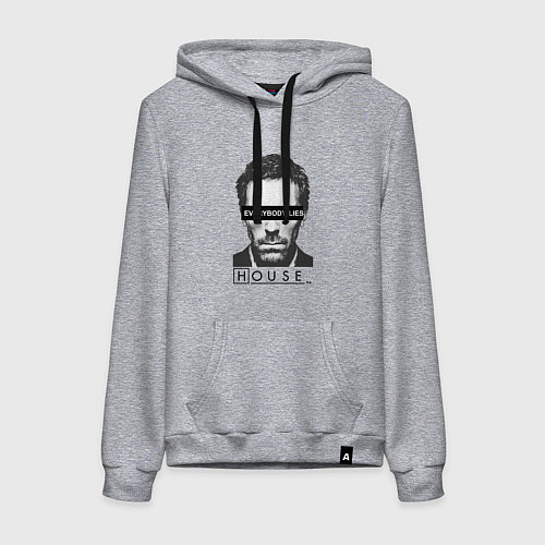 Женская толстовка-худи Everyboy Lies / Меланж – фото 1