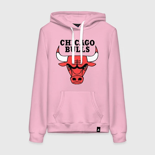 Женская толстовка-худи Chicago Bulls / Светло-розовый – фото 1